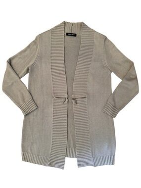 Ivanka Trump Lightweight Shawl Collar Cardigan Sweater M Workwear Office Layer